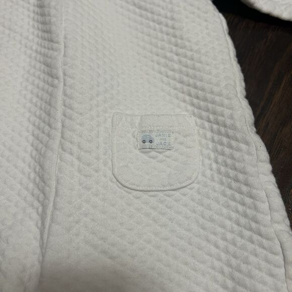 Janie And Jack Layette Quilted One Piece Baby Boy 6-9 M White Cars - Picture 7 of 7